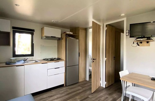 Saint-Paul-en-Born Casa | Camping maeva Escapades La Clairière **** - Premium Mobile Home 2 Rooms 2 People Air Conditioned + TV