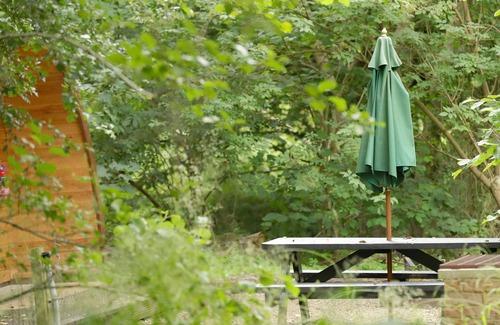 Aldborough Cabina | Pod-Básico-Communal washrooms-Vista al bosque