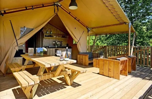 Pezuls Casa | CAMPING THE FORET *** - Woody Lodge with bathroom 4 people