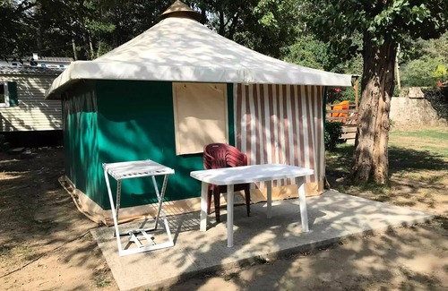 Pont d'Herault Casa | Camping the Gorges de l'Hérault*** - Canvas bungalow 3 rooms 4/5 people Without toilet blocks