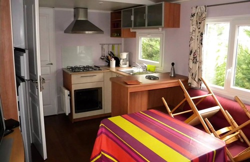 Fumel Casa | Campsite Les Catalpas *** - H3 Mobilhome CLIM 2 ch Large terrace 4 people