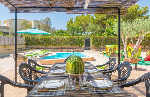 Sa Coma Villa | CAN CANTARI - Villa con piscina privada con piscina privada a 1 km de la playa. WiFi Grati