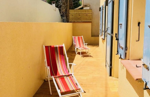 Le Port Casa | Canétoise situado a 100 m del mar, de 2 a 7 personas, aire acondicionado, parking privado.
