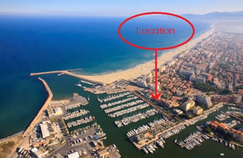 Le Port Casa | Canétoise situado a 100 m del mar, de 2 a 7 personas, aire acondicionado, parking privado.