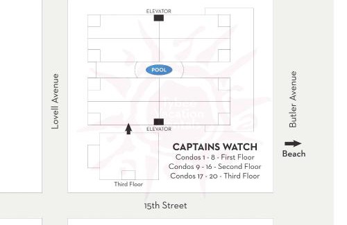 Savannah Beach Apartamento | Captains Watch 13