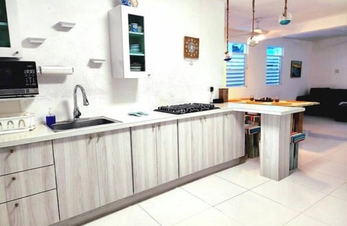 Arroyo Casa | Caribbean Sea Beachfront Solar Backup House Fisherman Village Boardwalk A/C WiFi