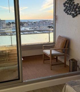 Carnon-Plage Apartamento | Carnon Plage, Vue panoramique sur mer port proche Parc Expo