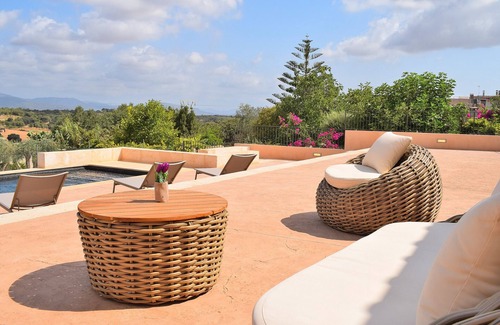 Mallorca Chalet De Esquí | Casa Bernadi 259 fantástica casa con piscina privada, impresionantes vistas, barbacoa y WiFI