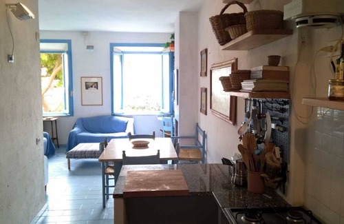 Capalbio Apartamento | Casa Blu - jardín privado, aparcamiento, privacidad y vista