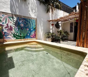 Barrio de Santiago Casa | Casa colonial con piscina en el centro de Merida