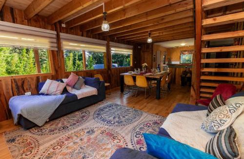 Pucon Casa | Casa con Tinaja y vista al Volcán