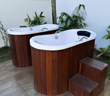 Praia de Barequecaba Casa | Casa de alto padrão, com 5 suítes, a 50m praia de Barequeçaba
