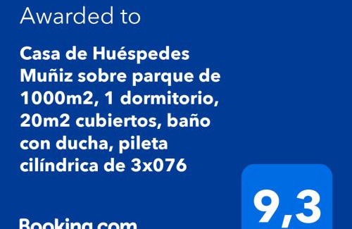 Muñiz Casa | Casa de Huéspedes Muñiz sobre parque de 1000m2, 1 dormitorio, 20m2 cubiertos, baño con ducha, pileta cilíndrica de 3x076