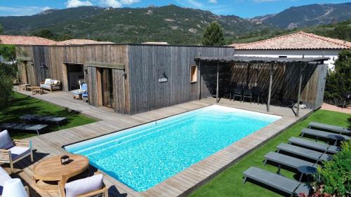 Lecci Villa | Casa di Leccia, Superbe Villa à proximité immédiate des plages, piscine privée