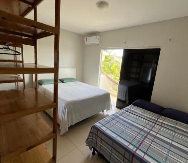 Porto Seguro Apartamento | Casa Duplex em condomínio na Praia de Taperapuam - acomoda 7 hóspedes