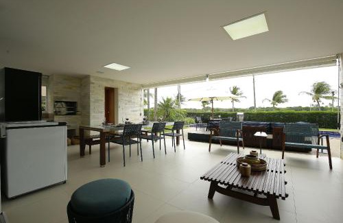 Guarajuba Casa | Casa Luxo Temporada - 5 quartos - Guarajuba - Academia - Piscina e Vista
