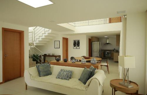 Guarajuba Casa | Casa Luxo Temporada - 5 quartos - Guarajuba - Academia - Piscina e Vista