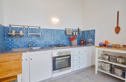 Santa Flavia Villa | Casa Mamà vista al mar con acceso directo a la playa