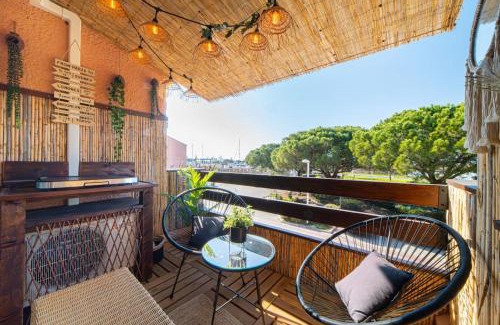 Carnon-Plage Apartamento | Casa Paillote - On the Port - Air Conditioning - Calm and Cozy