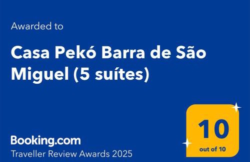 Barra de Sao Miguel Casa | Casa Pekó Barra de São Miguel (5 suítes)
