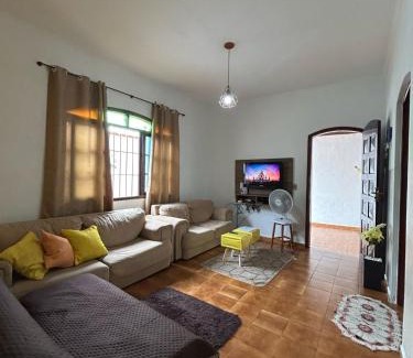 Jardim Imperador Casa | Casa Praia Grande pé na areia