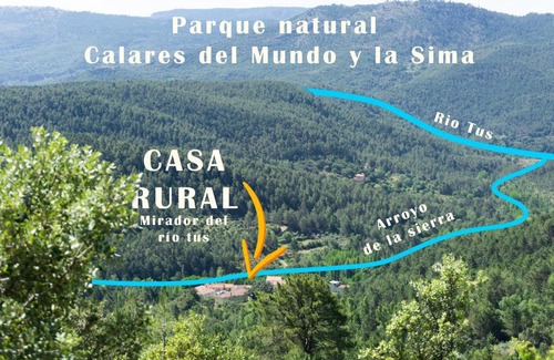 Los Giles Casa | Casa rural Mirador del Río Tus, en Yeste