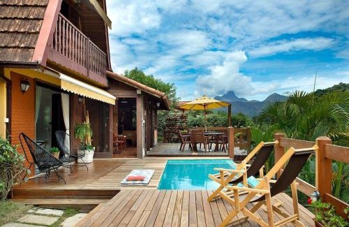 Itaipava Casa | Casa Serrana, piscina aquecida, A/C quente-frio