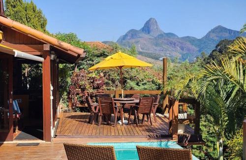 Itaipava Casa | Casa Serrana, piscina aquecida, A/C quente-frio