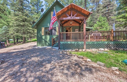 Cloudcroft Casa | Casa Verde Cabin with Fire Pit 4 Mi to Ski