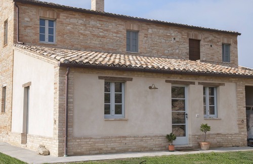 Monsampietro Morico Casa | Casale Biancopecora, casa Sanforte en el campo de Las Marcas