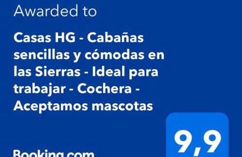Huerta Grande Chalet De Esquí | Casas HG-Desayuno sencillo entregado al check in-Pileta climatizada en predio a 2 kilómetros-Acepta mascotas bajo petición-Cochera para 1 auto