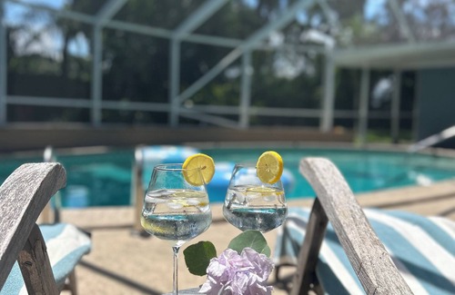 Fort Pierce Cabaña | Casita Luna - Sunny boho retreat with a pool