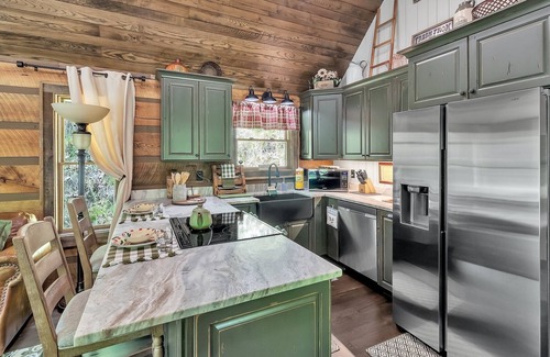 Waynesville Cabina | CastAway Waterfront Rustic Cabin Very Private With Outdoor Cabana