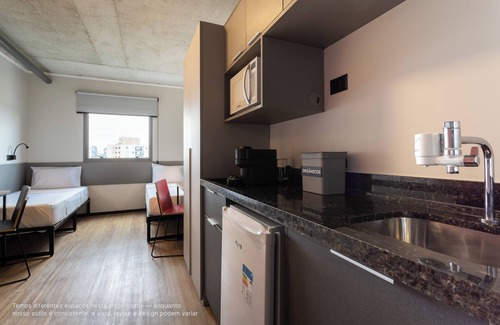 Sao Paulo Apartamento | Caza Noz - Studios com ótima estrutura e área comum próximo da USP e Butantã