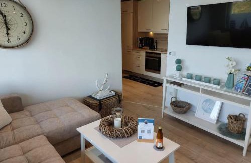 Heiligenhafen Apartamento | CBlue: Küstenzauber barrierefrei mit Balkon