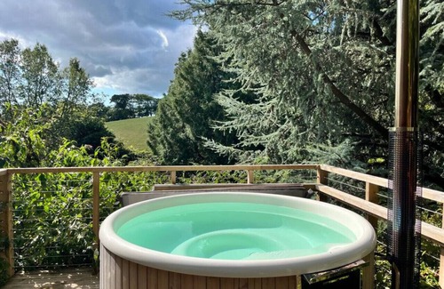 Kingsbridge Cabina | Cedar Lodge @ Lower Coombe Royal- with Hot Tub