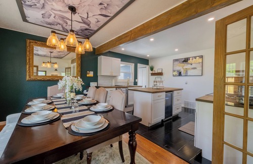 Casper Cabaña | Central Cozy Cottage! Spacious entertaining area, gameroom, and cornhole arena!