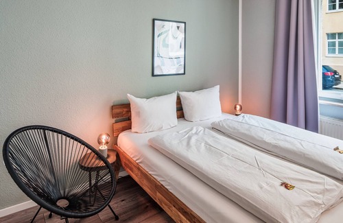 Wilsdruffer Vorstadt/Seevorstadt-West Apartamento | Central/Terrace/Smart TV/Nespresso/WIFI