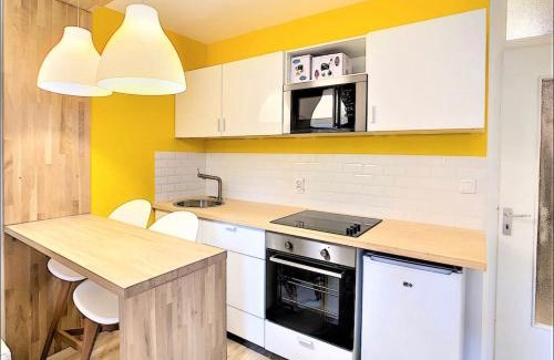 Saint-Gervais-les-Bains Apartamento | Centre Saint-Gervais studio Jaune moderne proche télécabine 2 pers