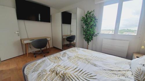 Vannes Apartamento | centre ville, T2, superbe vue, parking privé