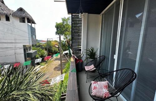 Chacala Apartamento | Chacala Corales para 7 con Aire Acondicionado con Alberca y Playa a 50 mts