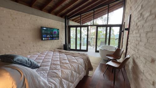 Campos do Jordao Chalet De Esquí | Chalé Manacá com vista e pôr do sol