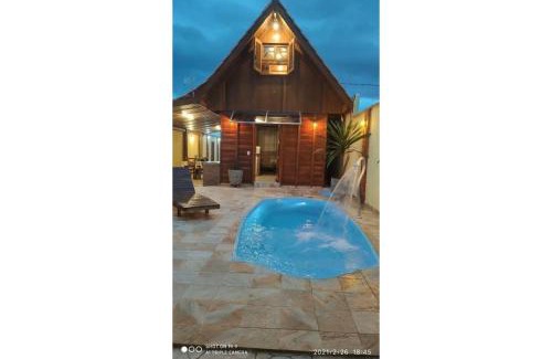 Sao Joao Chalet De Esquí | Chalé Paraíso com piscina privativa em Brotas SP