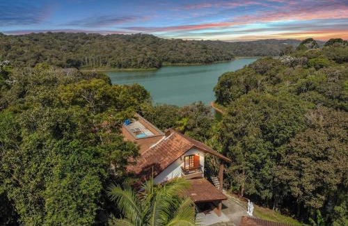 Taquacetuba Casa | Chalé Privado no lago Piscina Churrasqueira
