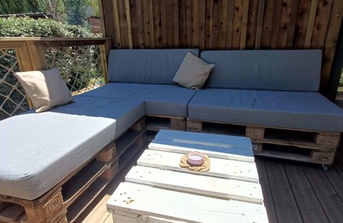 Onesse-et-Laharie Chalet De Esquí | Chalet 20min de Contis et Mimizan Camping L'orée des Landes Au Coeur de la Forêt