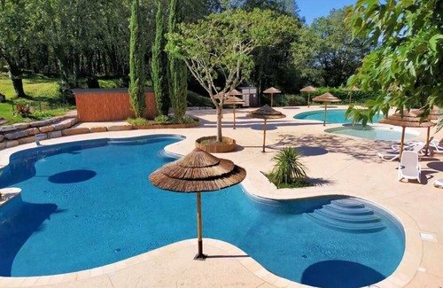 Saint-Cirq-Lapopie Chalet De Esquí | Chalet 3 étoiles - Piscine - efchc0