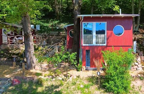 Guxhagen Casa | Chalet am Flussufer in der Natur mit Kaminofen