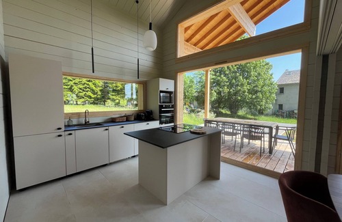 Saint-Sauveur-Camprieu Chalet De Esquí | Chalet bois cœur Cévennes
