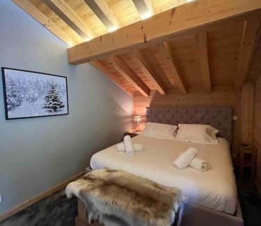 La Cote-d'Arbroz Chalet De Esquí | Chalet Balata - Charming chalet with hot tub and views