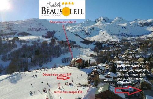 Saint-Sorlin-d'Arves Apartamento | Chalet Beausoleil 4 étoiles - jacuzzi - au pied du Col de la Croix de Fer